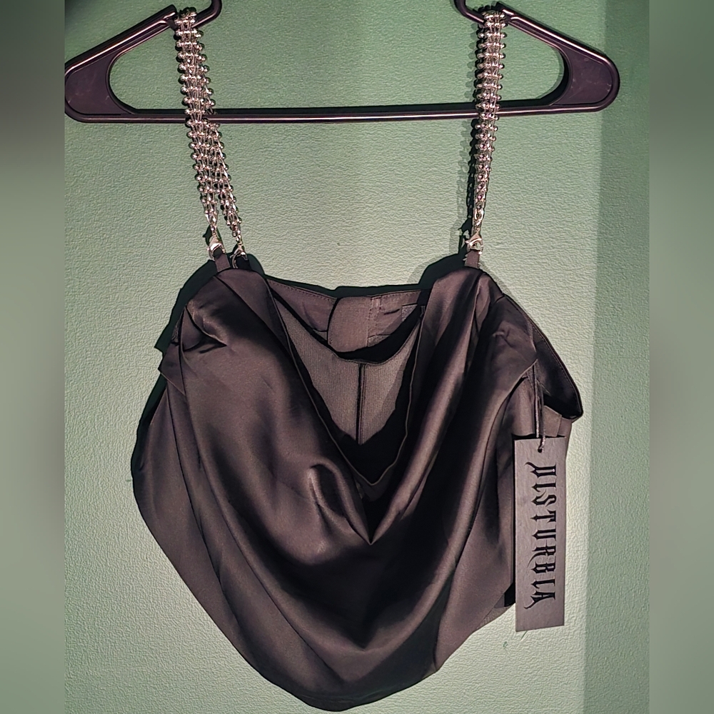 Disturbia Helica Ruffle Corset Top